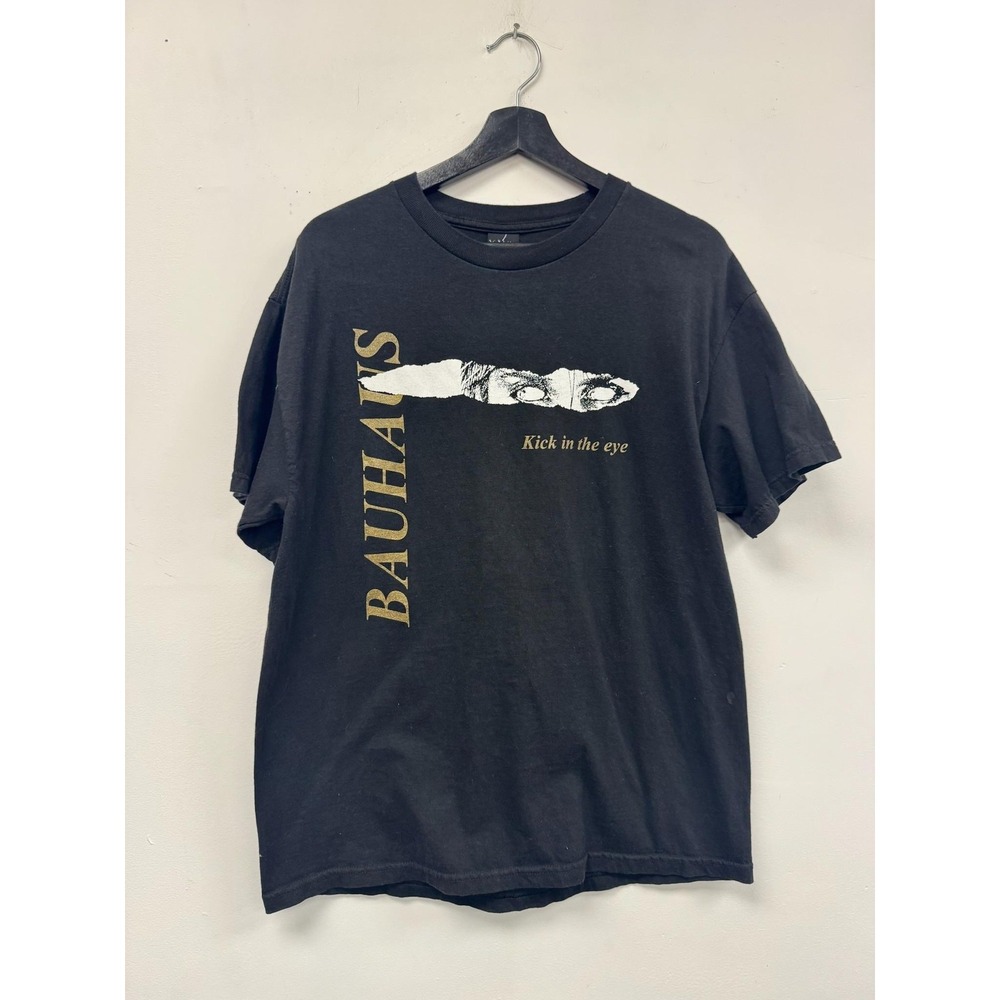 Vintage Bauhaus Shirt Medium Black Kick In The Eye‎ Band Graphic Goth Music Y2K